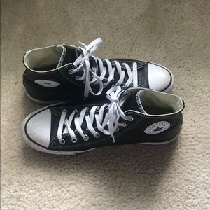 Black Leather Converse